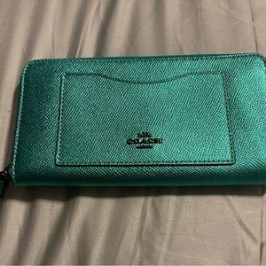 Coach zip around wallet. Never used